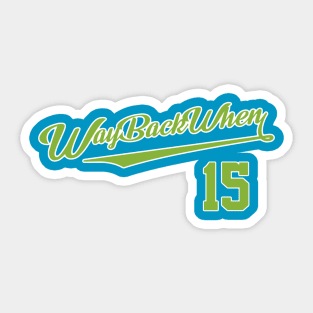 Way back baseball Sticker